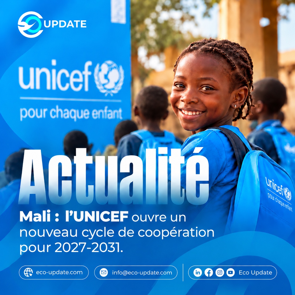 Mali : nouveau programme de coopération UNICEF 2027-2031